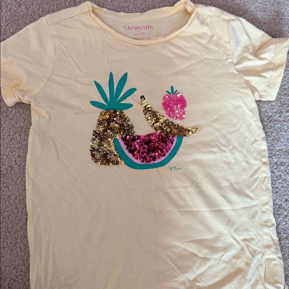Crew Cuts Girls Sequin Tee
